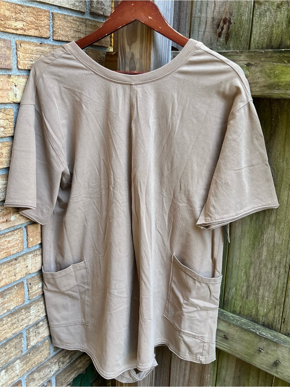 FP Movement by Free People Oversized Pocket Romper - Taupe